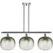 Ballston Brookhaven Sphere Island Light Ceiling Light in Polished Chrome, Slate Glass
