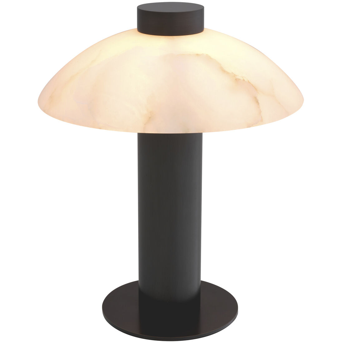 Châtel 19.29 inch 8 watt Bronze Highlight with Alabaster Table Lamp Portable Light