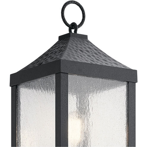 Springfield 1 Light 23 inch Distressed Black Outdoor Post Lantern