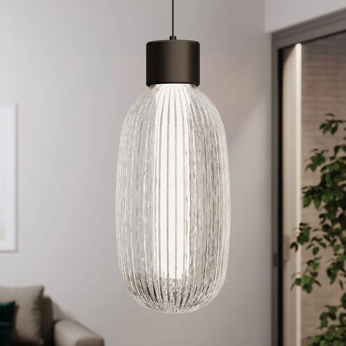 Friso LED 7 inch Satin Black Pendant Ceiling Light