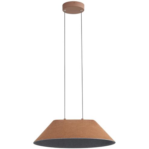 Faroe LED 20.5 inch Coffee/Black Pendant Ceiling Light