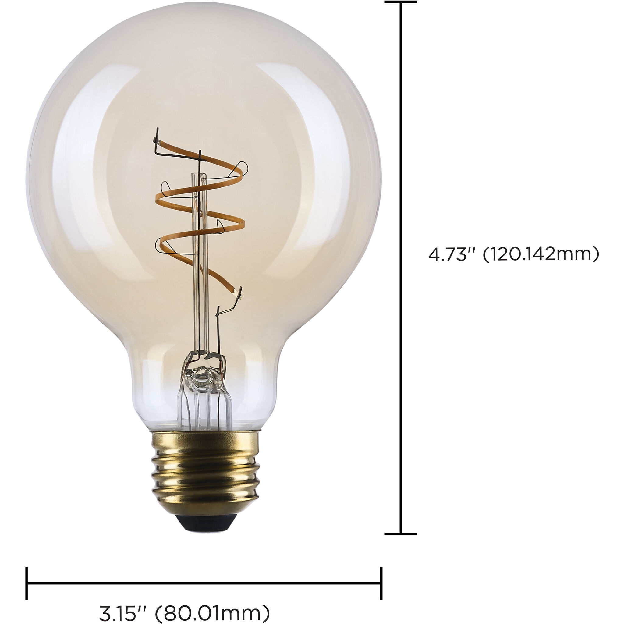 Lumos LED G25 E26 5.5 watt 120 2000K LED, LED Filament