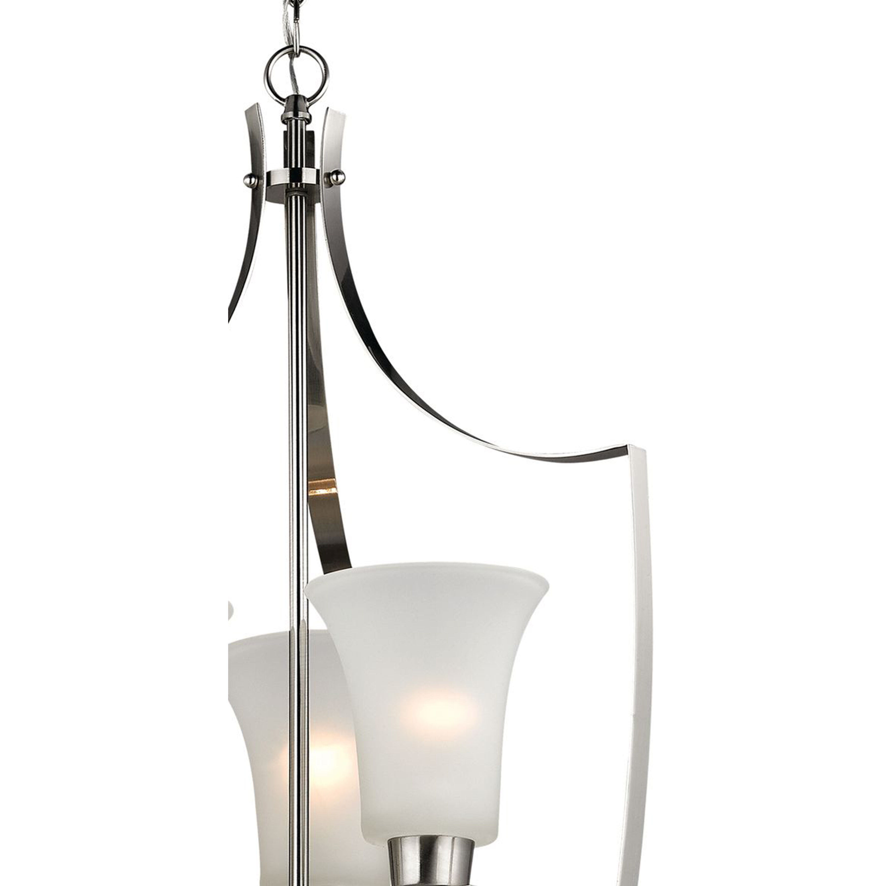 Foyer 6 Light 21 inch Brushed Nickel Chandelier Ceiling Light