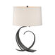 Fullered Impressions 22.1 inch 150 watt Black Table Lamp Portable Light in Flax