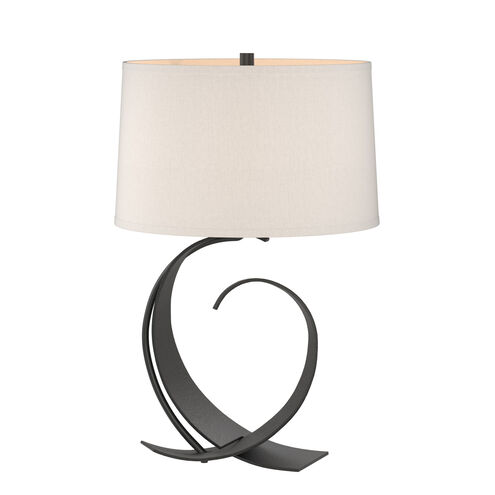 Fullered Impressions 22.1 inch 150 watt Black Table Lamp Portable Light in Flax