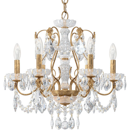 Century 6 Light 21 inch French Gold Chandelier Ceiling Light