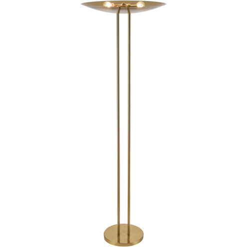 Marston 72 inch 100.00 watt Aged Brass Floor Lamp Portable Light