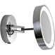 Catena LED 11.81 inch Polished Chrome Bathroom Magnifying Mirror Wall Light