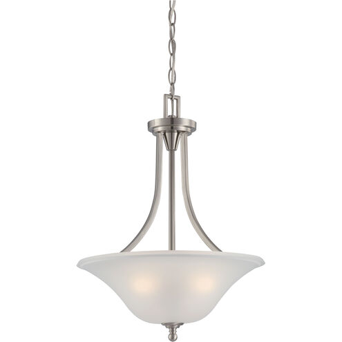 Surrey 3 Light 16 inch Brushed Nickel Pendant Ceiling Light