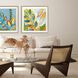 Florals Collection Blue Framed Art