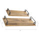 Highland Natural with Black Tray, Set of 2