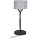 Arizona 29 inch 60.00 watt Matte Black Table Lamp Portable Light