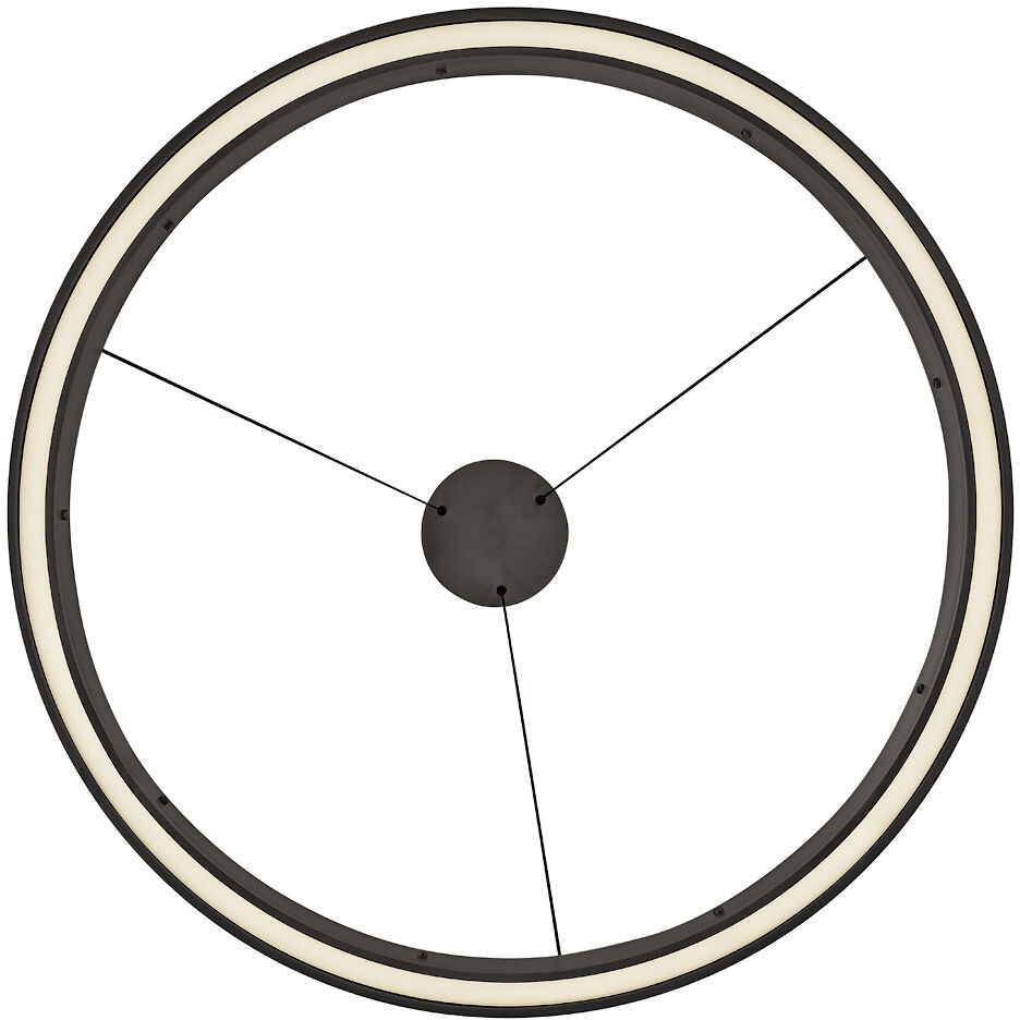 Althea LED 38 inch Satin Black Chandelier Ceiling Light