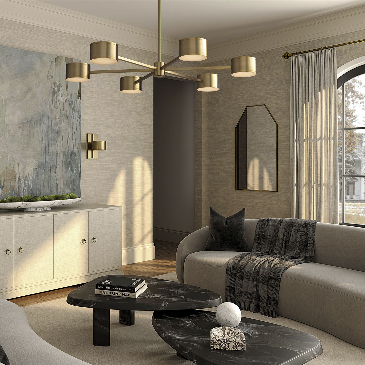 Henley LED 5.5 inch Aged Brass Sconce Wall Light