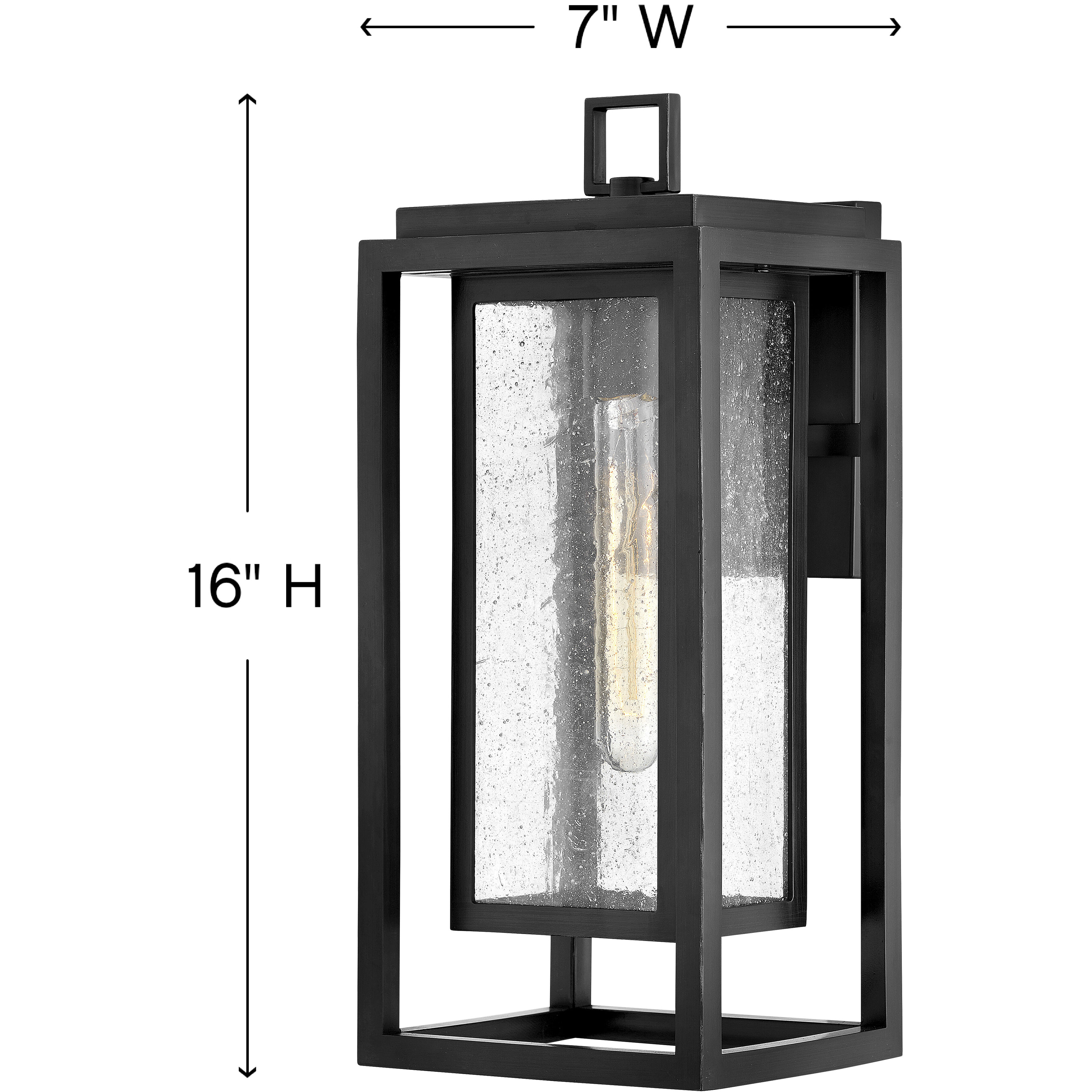 Coastal Elements Republic LED 16 inch Black Outdoor Wall Mount Lantern, Estate Series