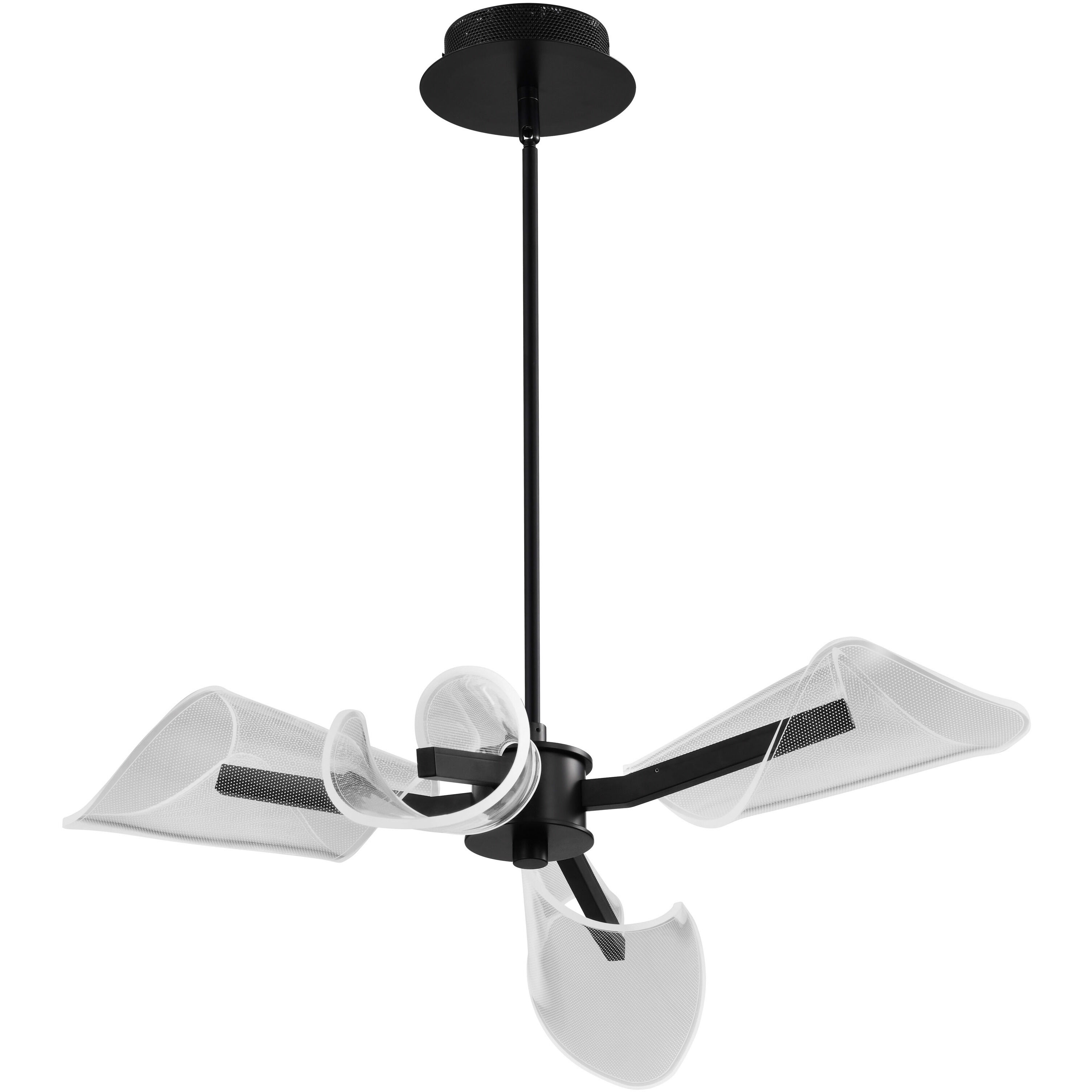 Sedona LED 27.13 inch Matte Black Chandelier Ceiling Light