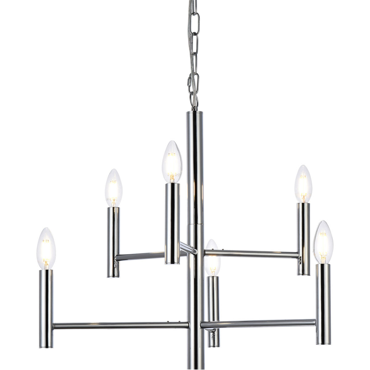 Carmella 6 Light 22 inch Chrome Pendant Ceiling Light