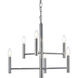 Carmella 6 Light 22 inch Chrome Pendant Ceiling Light