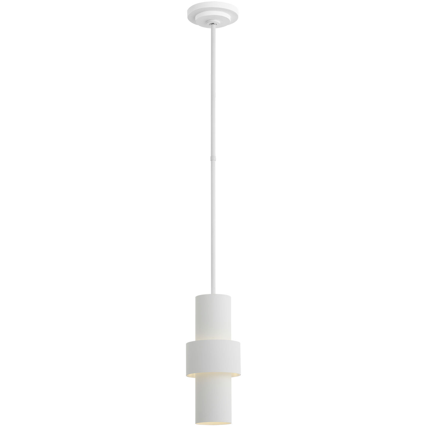 Julie Neill Chalmette LED 6 inch Plaster White Layered Pendant Ceiling Light