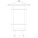 Katsura 1 Light 13.5 inch Raw Copper Post Mount in Clear Seedy