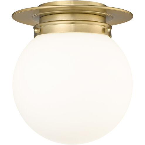 Calhoun 1 Light 9 inch Heritage Brass Flush Mount Ceiling Light