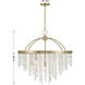 Jeanette 8 Light 30 inch Noble Brass Chandelier Ceiling Light