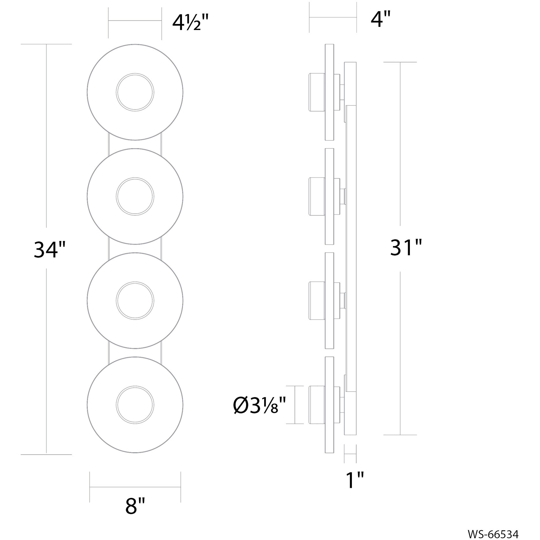 Fresco Indoor Wall Lighting in Black