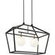 Denison 2 Light 36 inch Black Outdoor Linear Lantern Pendant