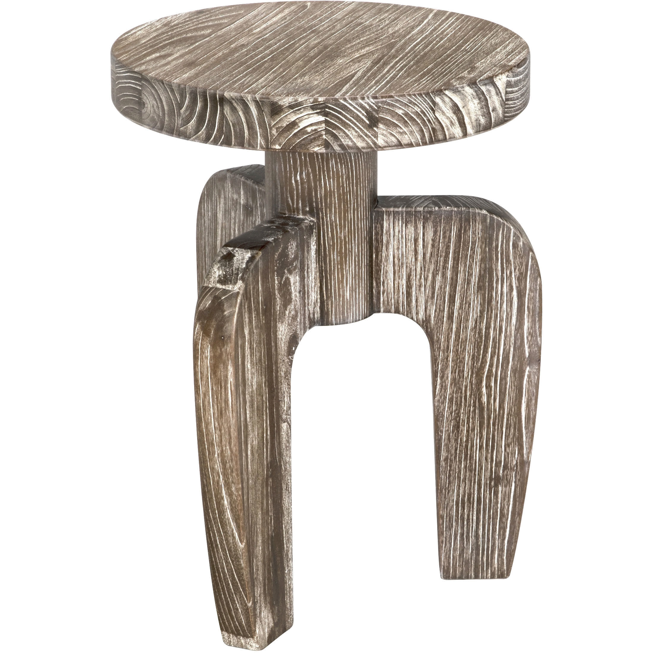 New Shizue 25 X 18 inch Distressed Mindi Side Table, Small