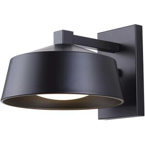 Crue LED 7.88 inch Black Outdoor Wall Light