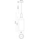 Alora Mood Soji 1 Light 6 inch Brushed Nickel Pendant Ceiling Light in Smoke Glass