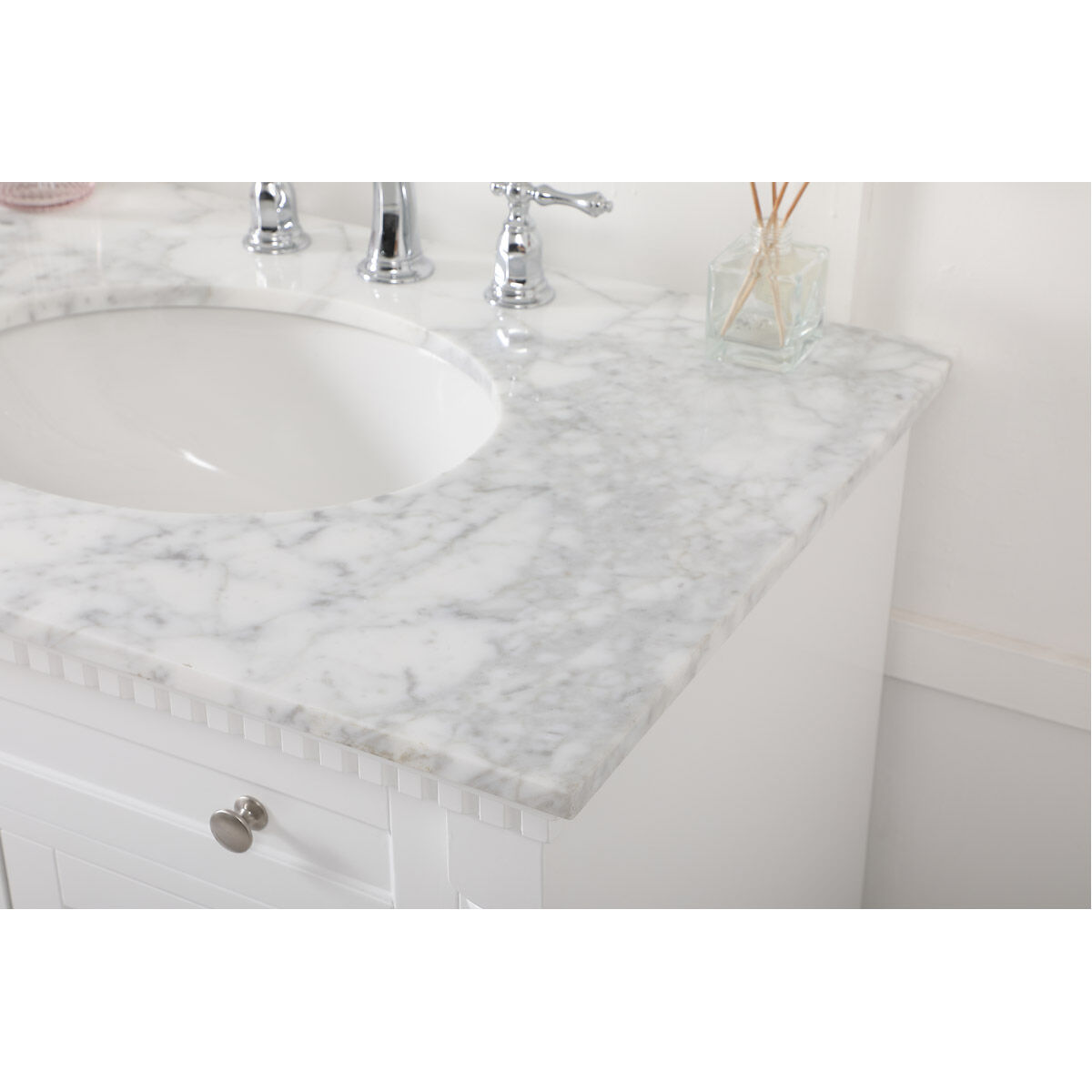 Clarence 72 X 22 X 35 inch White Vanity Sink Set