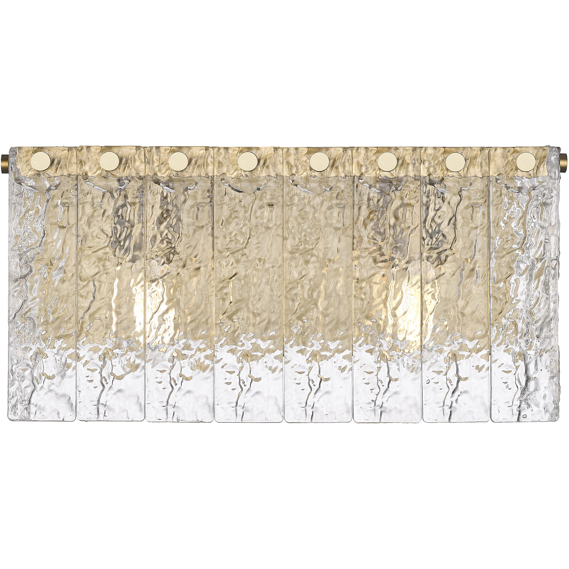 Glacier 2 Light 15 inch Modern Gold Vanity Wall Light