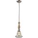 Tillamook 1 Light 7 inch Polished Nickel with Natural Mini Pendant Ceiling Light