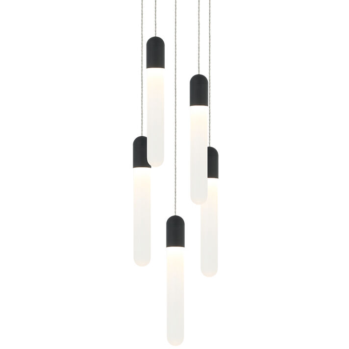 Aydin LED 8.38 inch Matte Black Pendant Ceiling Light