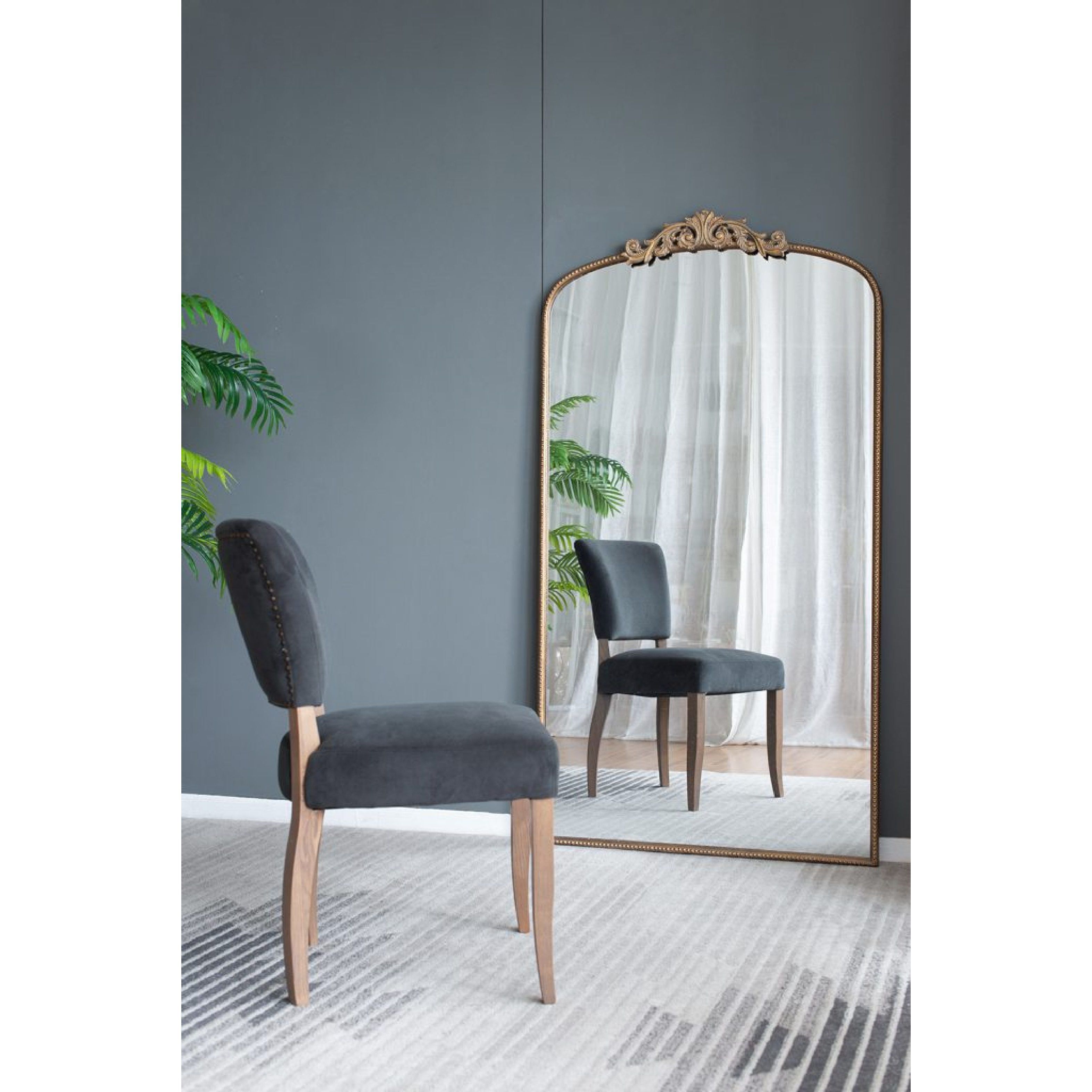 Dugan Grey and Natural Dining Chair