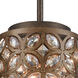 Strabane 1 Light 8 inch Mocha with Deep Bronze Mini Pendant Ceiling Light