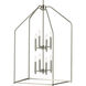 Madden 8 Light 20 inch Brushed Nickel Large Foyer Pendant Ceiling Light