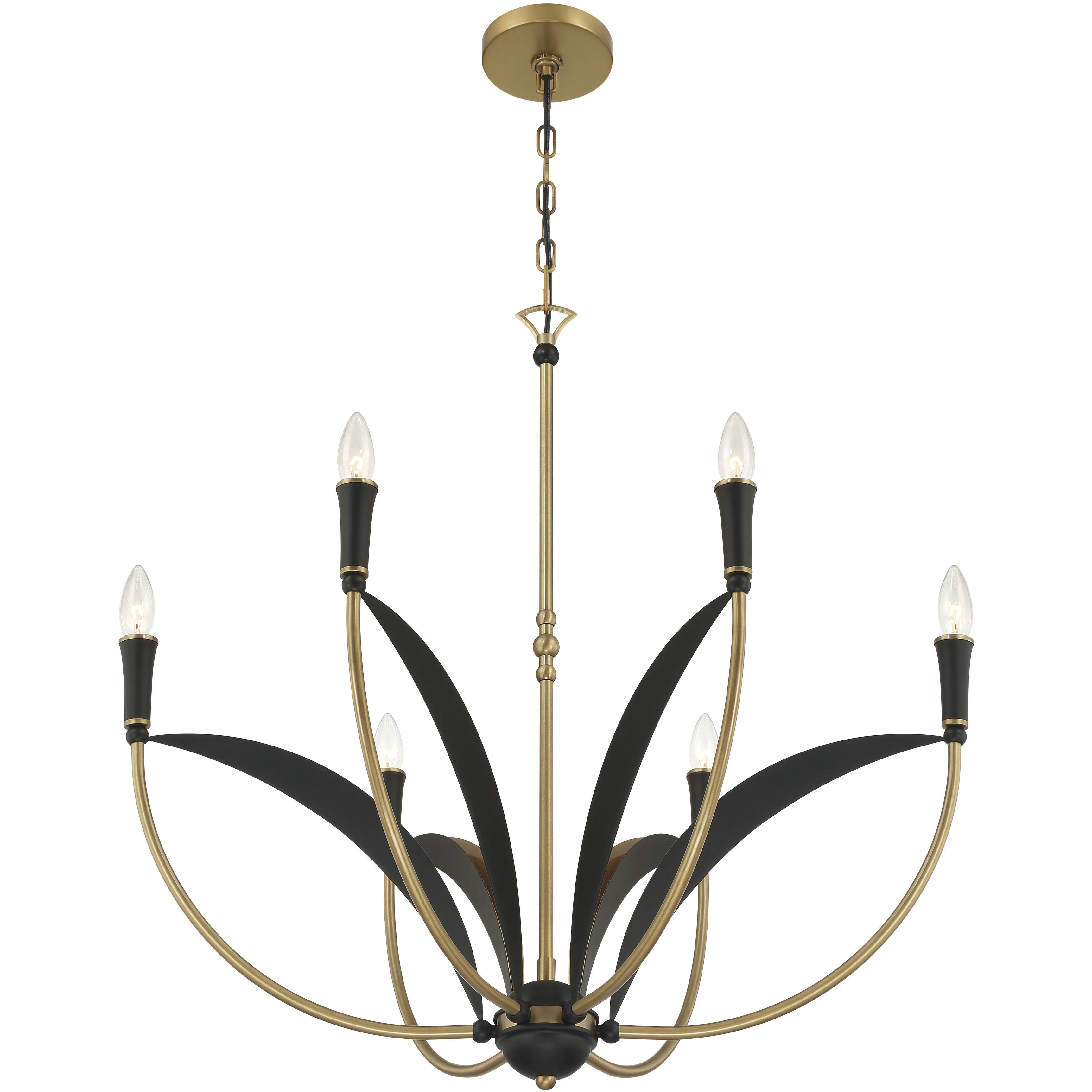 Miller 6 Light 28.25 inch Legacy Brass and Sand Coal Chandelier Ceiling Light