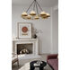 Olenne 8 Light 42 inch Legacy Brass and Dark Matte Black Pendant Ceiling Light