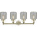 Stanton 4 Light 33 inch Antique Brass Bath Vanity Light Wall Light