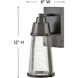 Coastal Elements Miles LED 12 inch Black Outdoor Wall Mount Lantern