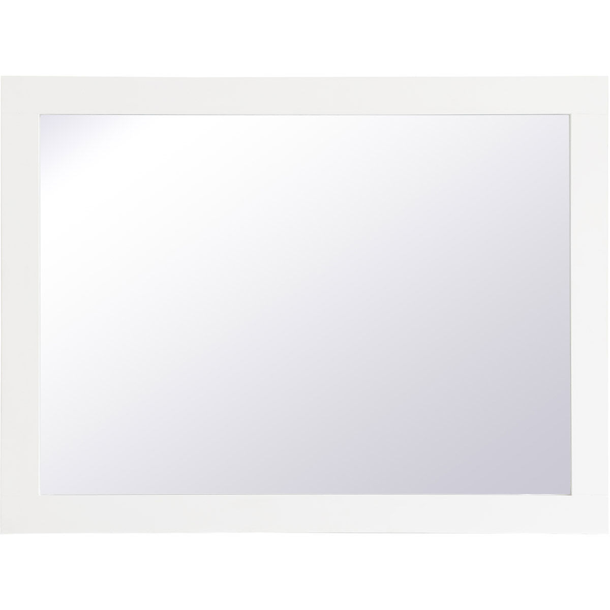 Aqua 32 X 24 inch White Wall Mirror
