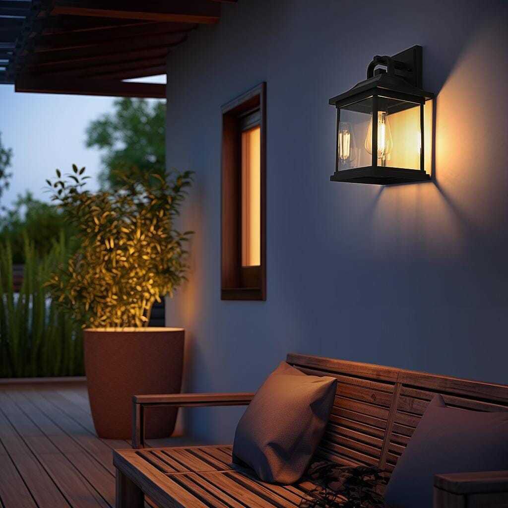 Saul 1 Light 13 inch Black Outdoor Wall Sconce