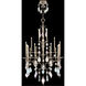 Encased Gems 24 Light 53 inch Silver Chandelier Ceiling Light in Multi-Colored Crystal