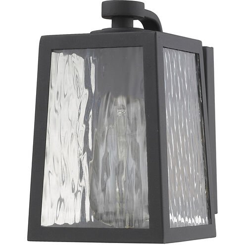 Hirche 1 Light 8 inch Matte Black Exterior Wall Mount