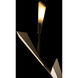 Quill 76.8 inch 25.00 watt Sterling with Bronze Torchiere Portable Light in Sterling/Bronze