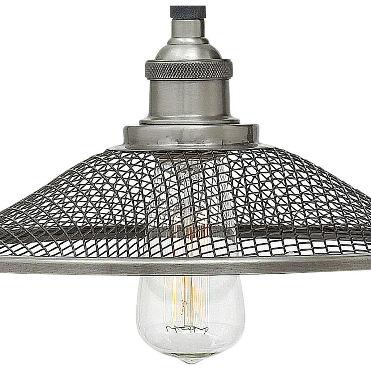 Rigby 1 Light 10 inch Aged Zinc Pendant Ceiling Light