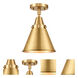 Franklin Restoration Appalachian 1 Light 8 inch Satin Gold Flush Mount Ceiling Light