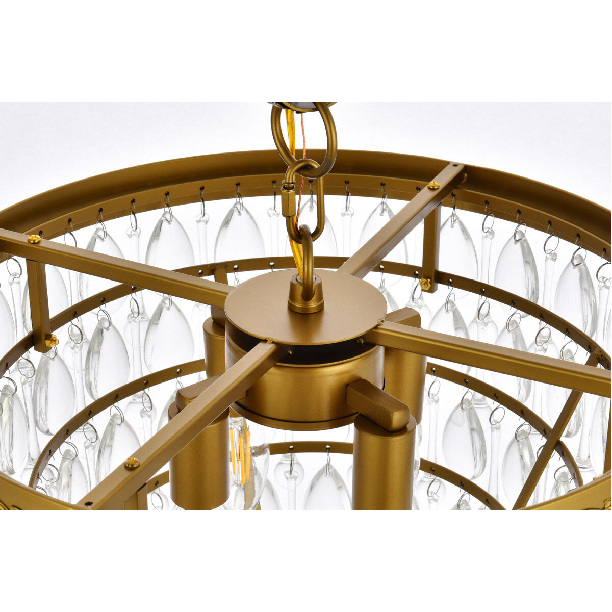 Nordic 4 Light 16 inch Brass Pendant Ceiling Light